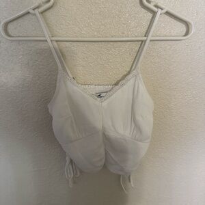 Hollister White Camisole with Lace Detail